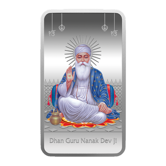 Gurunanak Ji 50gms Silver Coin