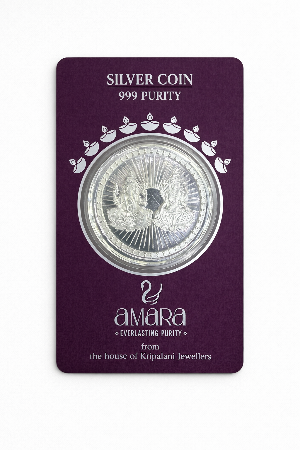 Ganesh Lakshmi 10gm silver Coin