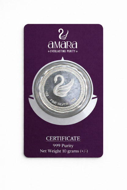 Ganesh Lakshmi 10gm silver Coin