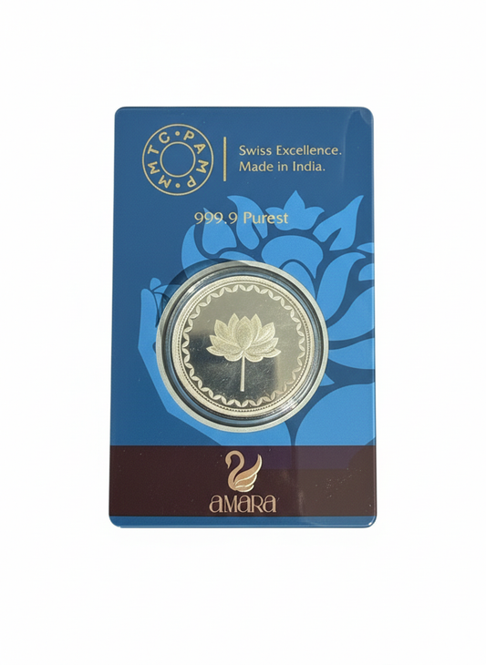 Lotus 10gm Silver Coin