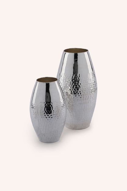 Hammered Silver Vase
