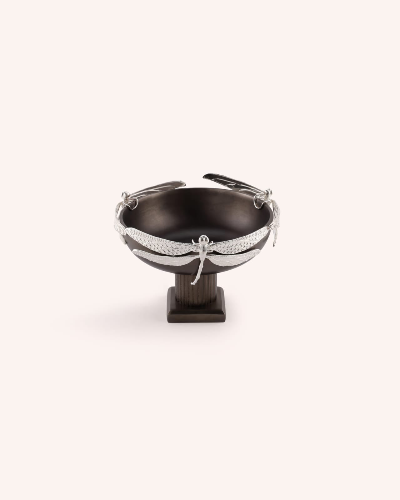 Dragon Fly Silver Crested Bowl