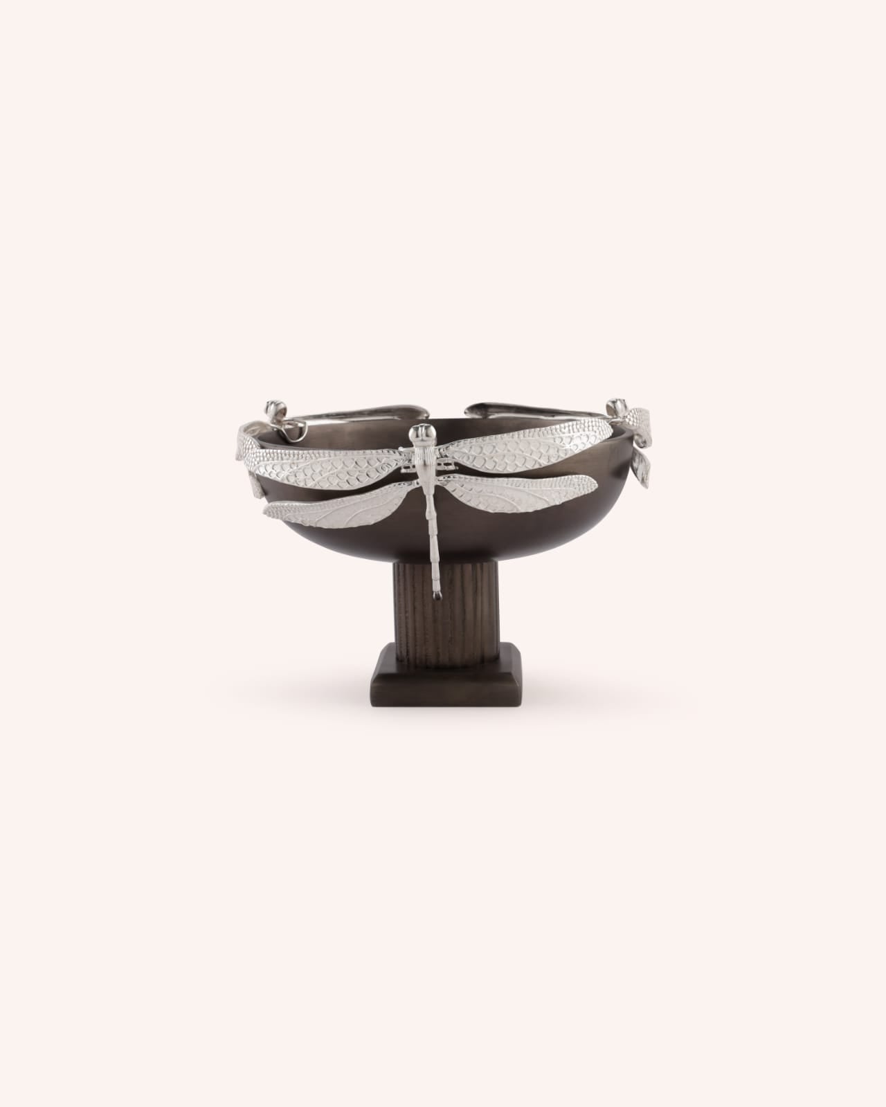 Dragon Fly Silver Crested Bowl