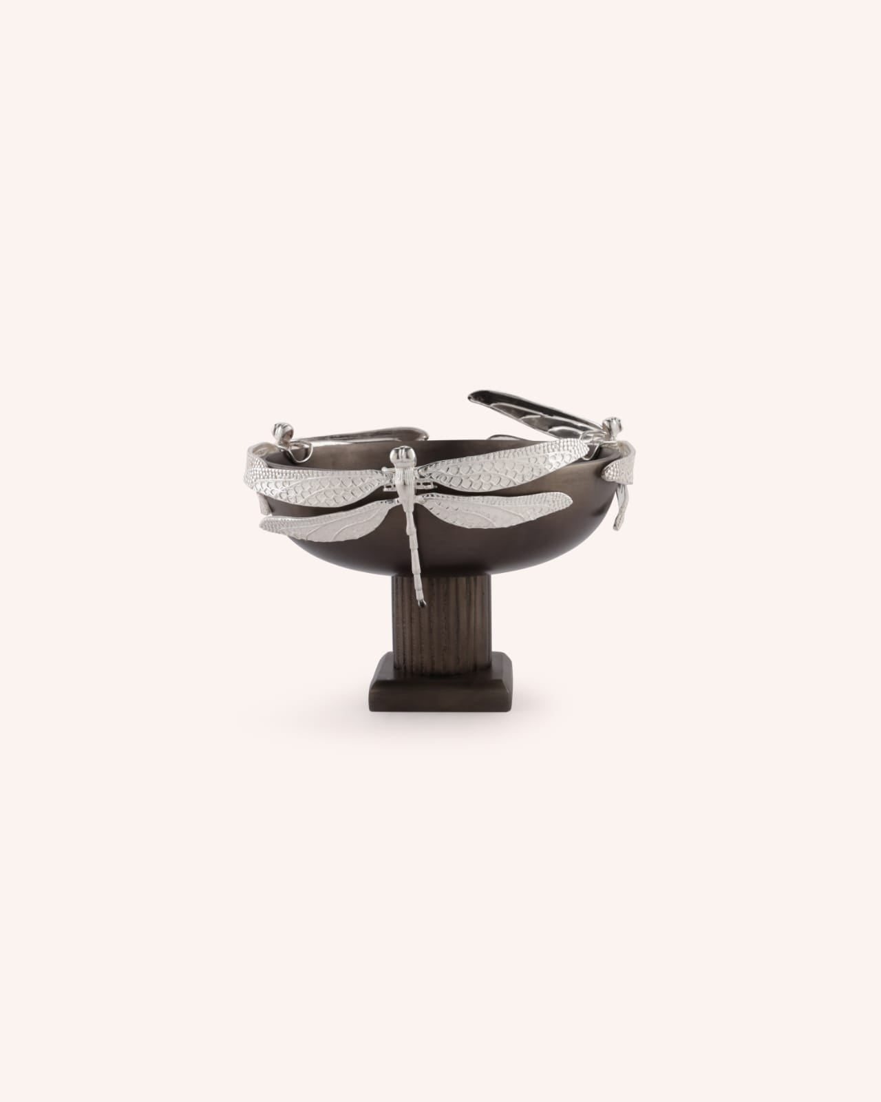 Dragon Fly Silver Crested Bowl