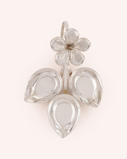 Tri-Blossom Diya