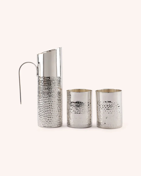 Serving Glass | Hammered Jug Set