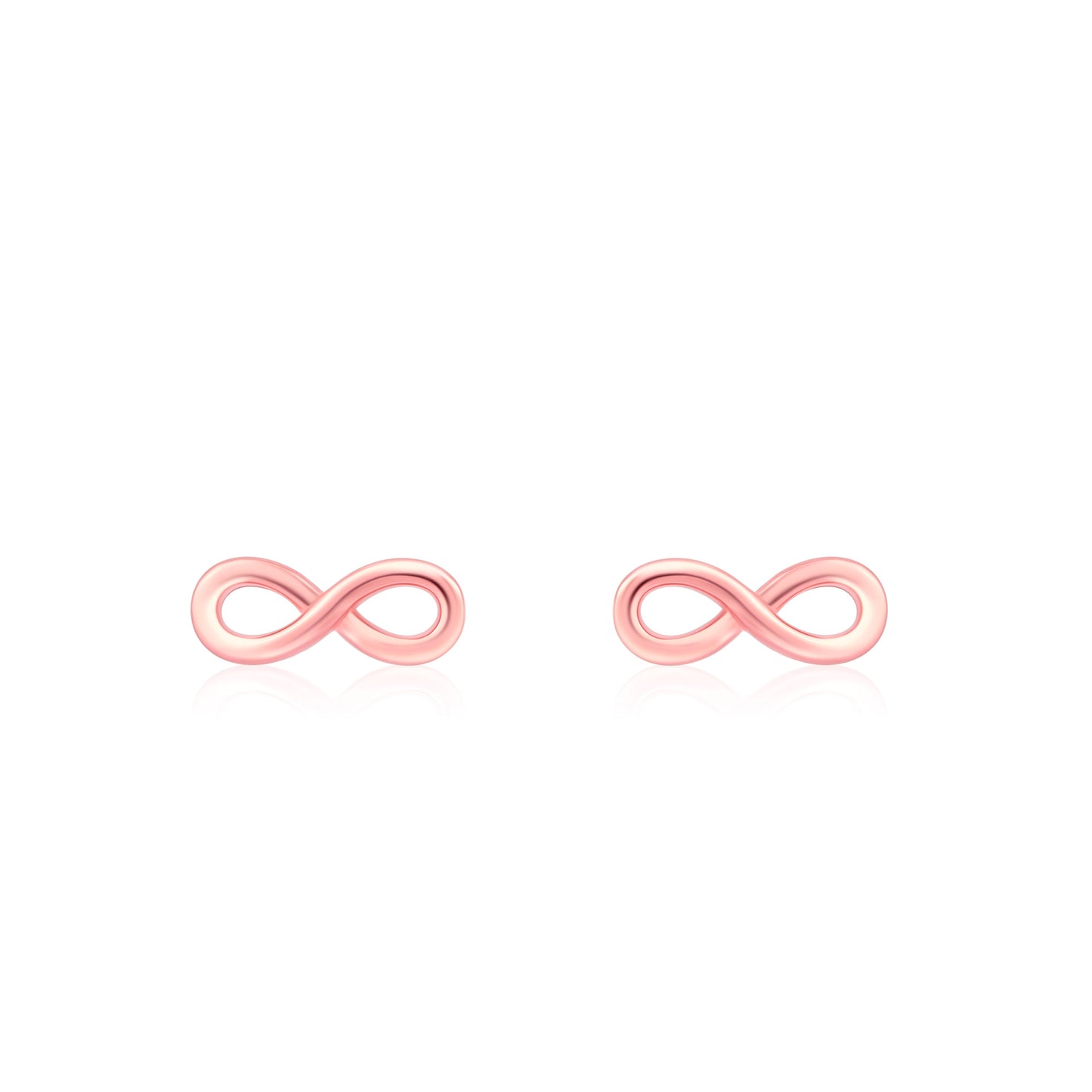 Infinity Loop Rose Gold Earring