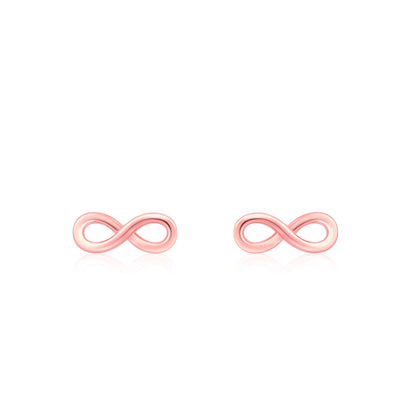 Infinity Loop Rose Gold Earring