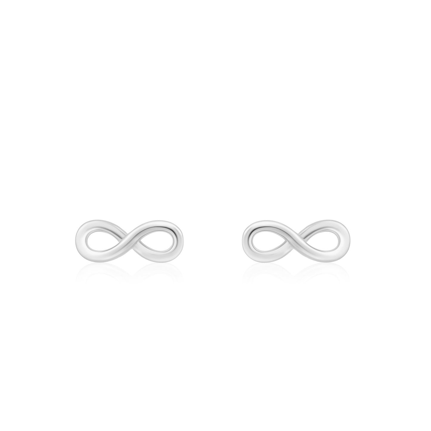 Infinity Loop Silver Earring