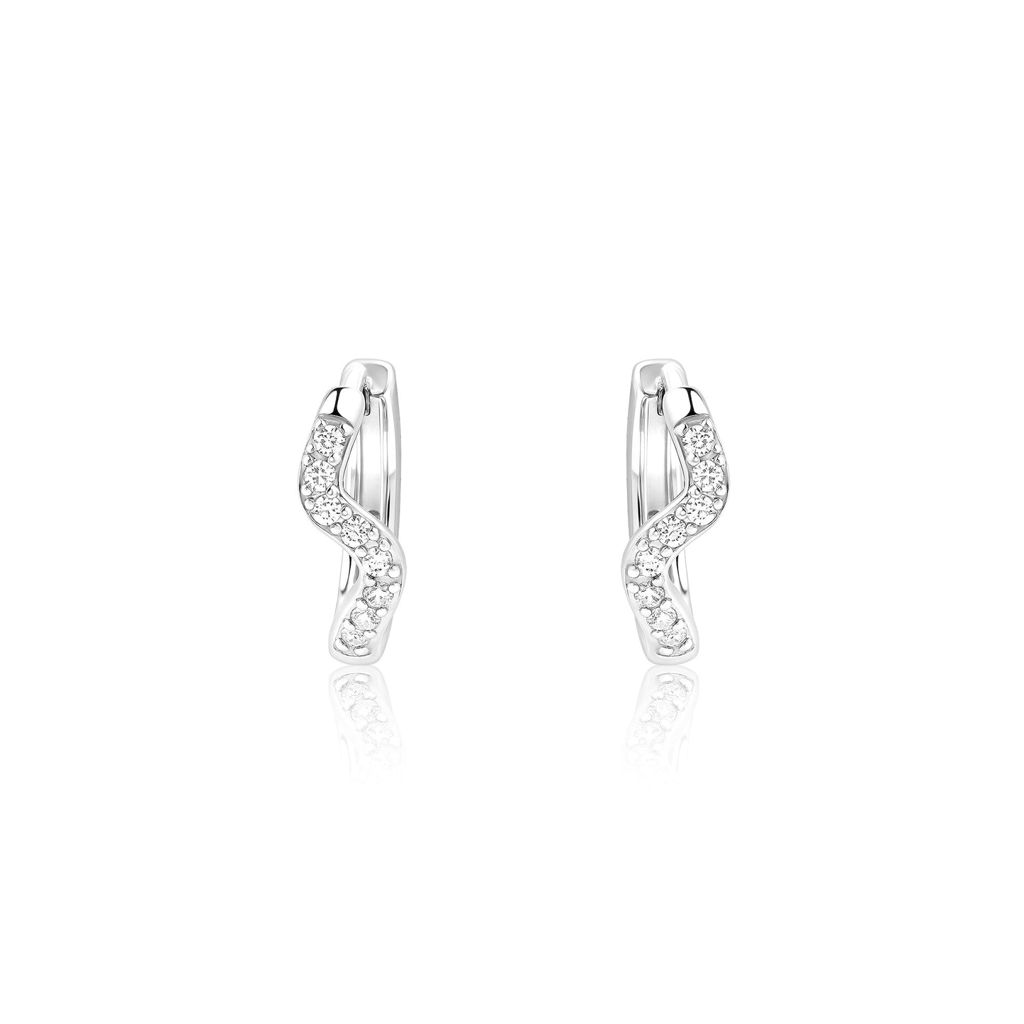 Diamond Arc Earrings
