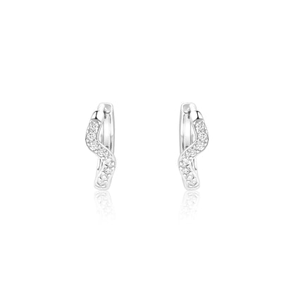 Diamond Arc Earrings