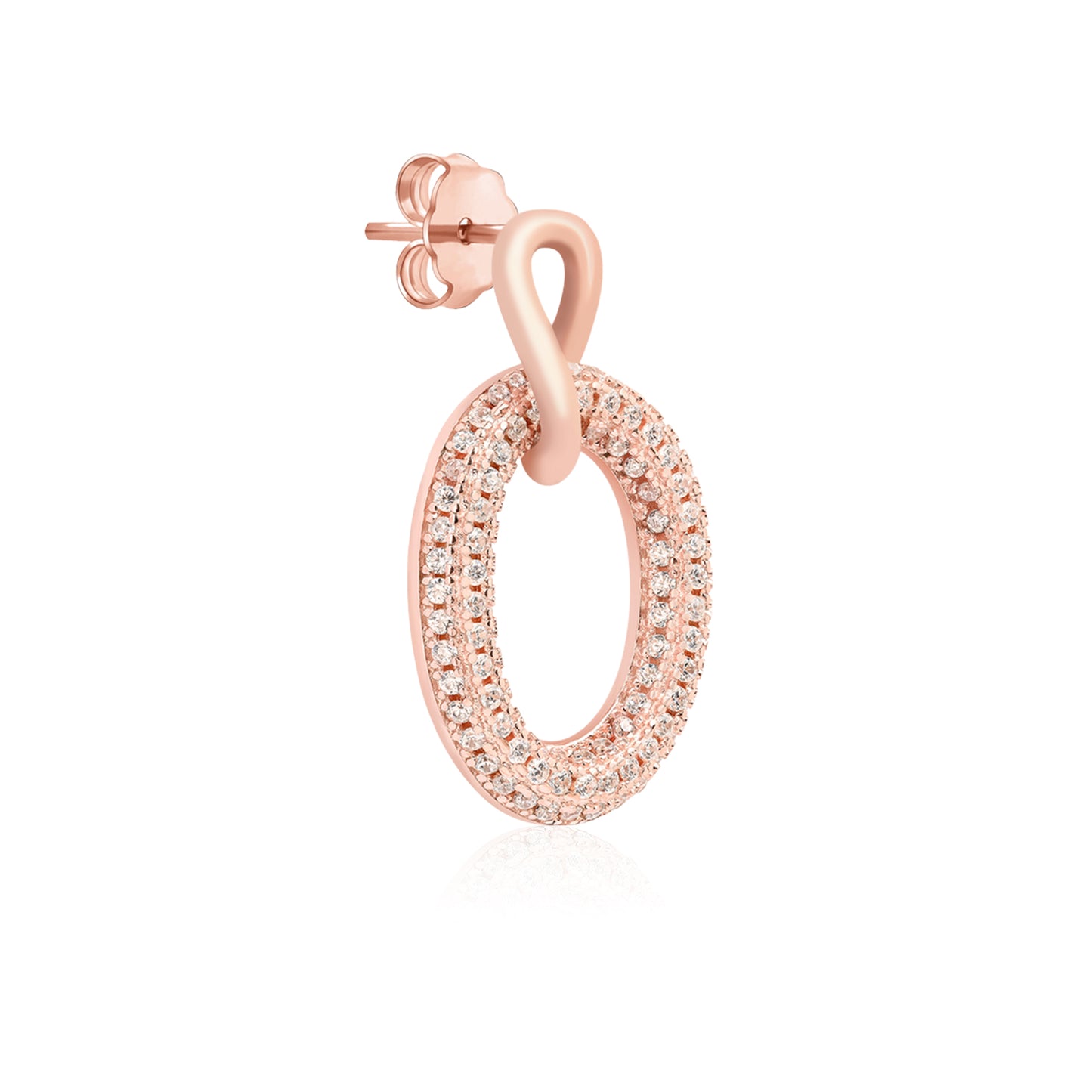 Oval Halo Earrings