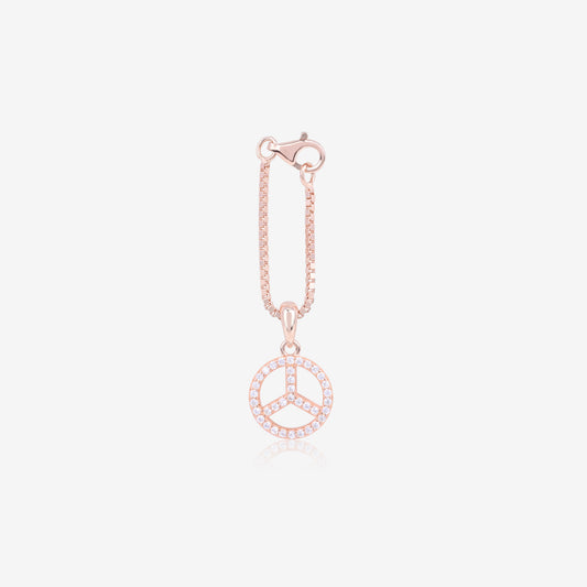 Harmony Peace Charm In Rose Gold