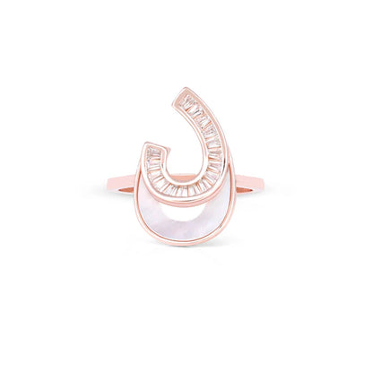 Moonlit Arc Ring
