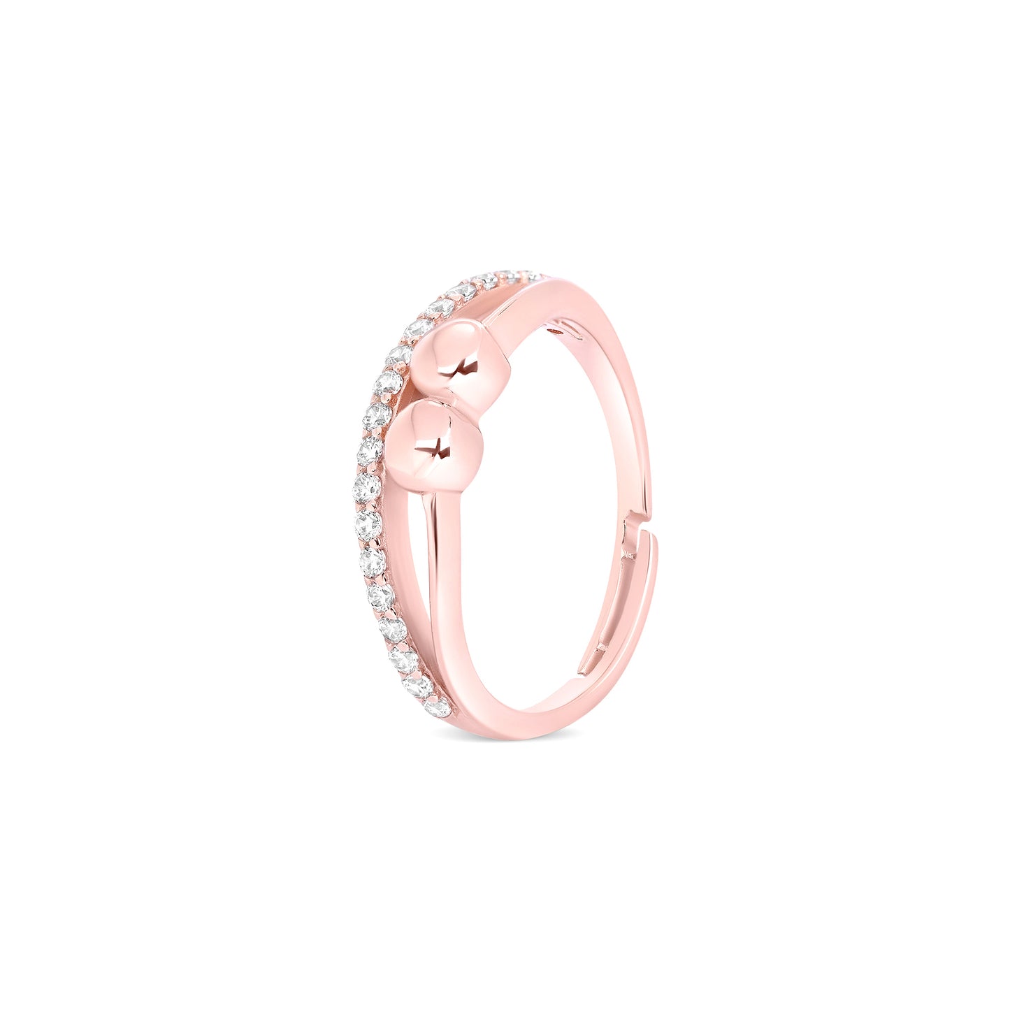 Infinity Halo Ring | Rose Gold