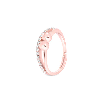 Infinity Halo Ring | Rose Gold
