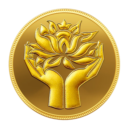 0.5 g Lotus Gold Coin 24K (999.9+) Purest
