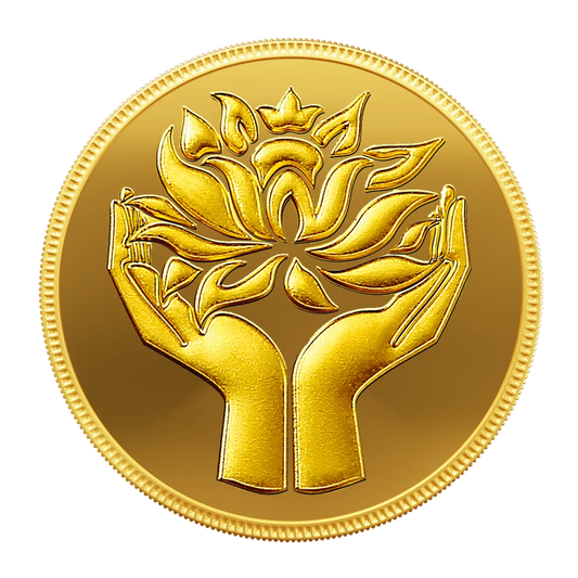 0.5 g Lotus Gold Coin 24K (999.9+) Purest