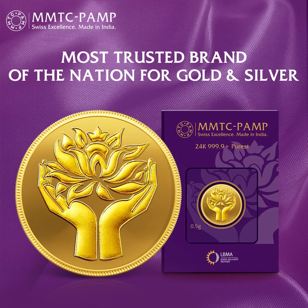 0.5 g Lotus Gold Coin 24K (999.9+) Purest
