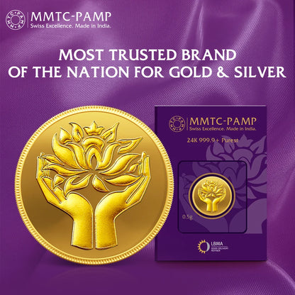 0.5 g Lotus Gold Coin 24K (999.9+) Purest