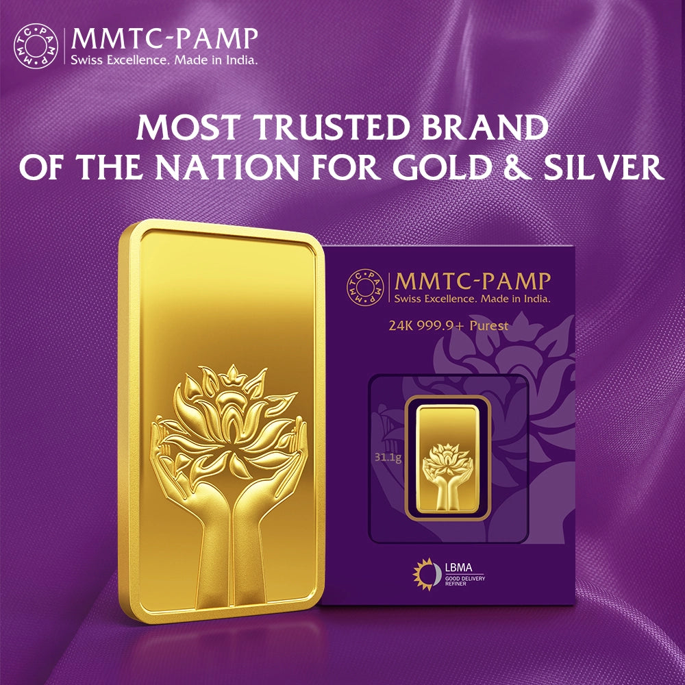31.1g Lotus Gold Bar 24K (999.9+) Purest (Copy)