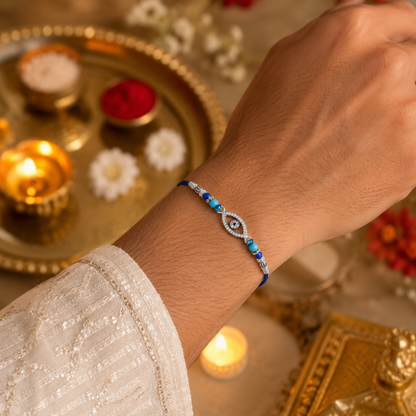 Evil Eye Studded Rakhi