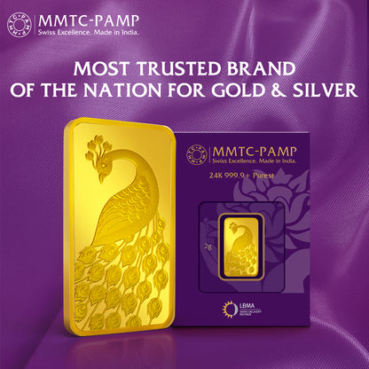 2g Peacock Gold Bar 24K (999.9+) Purest