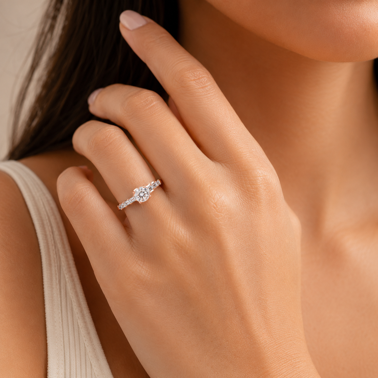 Prism Solitaire Ring