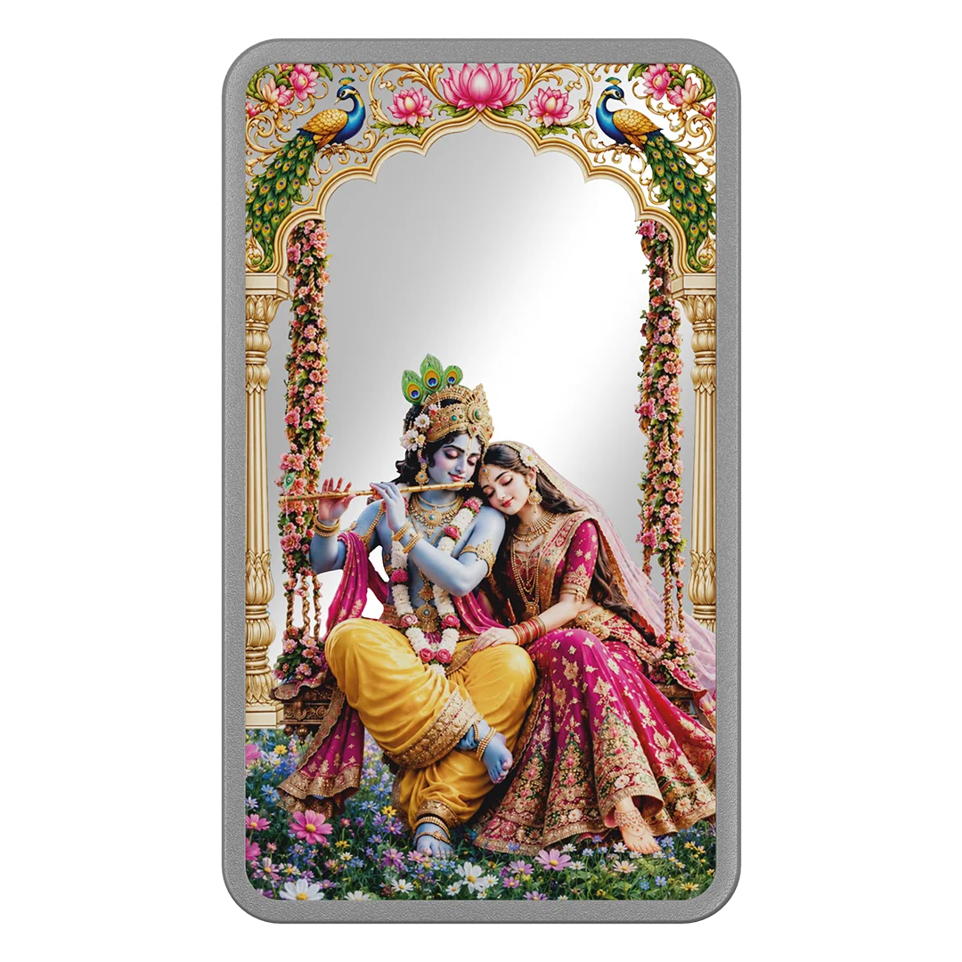 Radha Krishna 50gm Silver Bar | Limited Edition (5pcs left)
