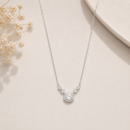 Solitaire Vine Pendant