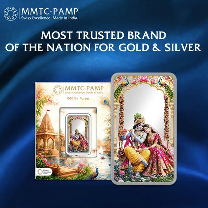 Radha Krishna 50gm Silver Bar | Limited Edition (5pcs left)