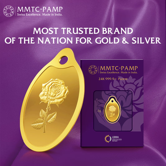 2 g Rose Gold Oval Coin 24K (999.9+) Purest