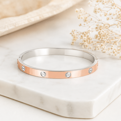 Rose Gold Screw Bracelet