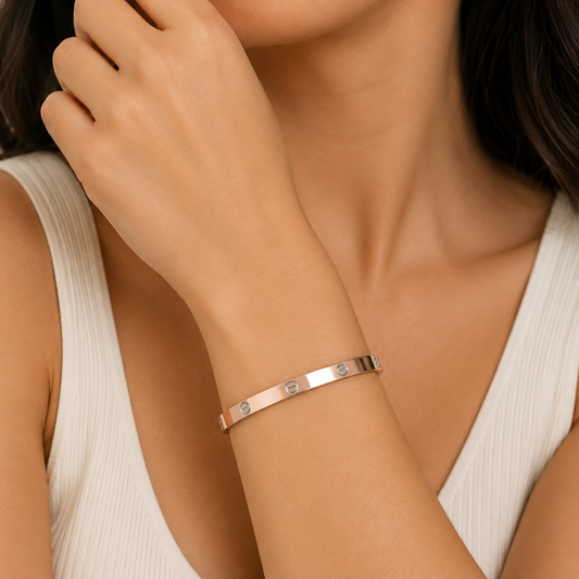 Rose Gold Screw Bracelet