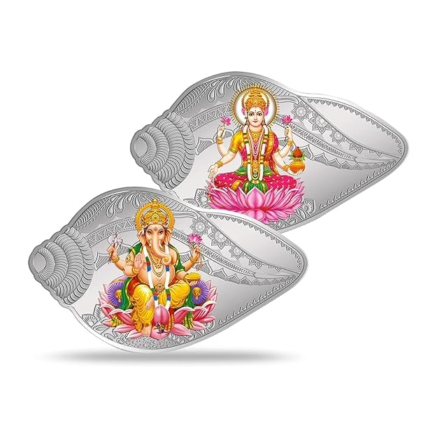 Shankh Shape Ganesh Laxmi (25gm X 2 coins)