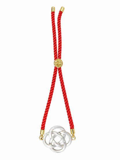 Eternal Knot Keepsake Rakhi | Converts into a Silver Keychain | Free Key Ring Included