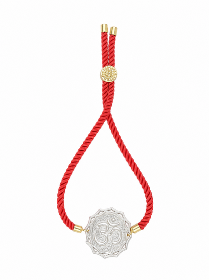 Om Keepsake Rakhi | Converts into a Silver Keychain | Free Key Ring Included