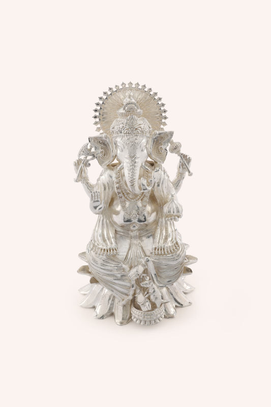 Lord Ganesh Silver Idol
