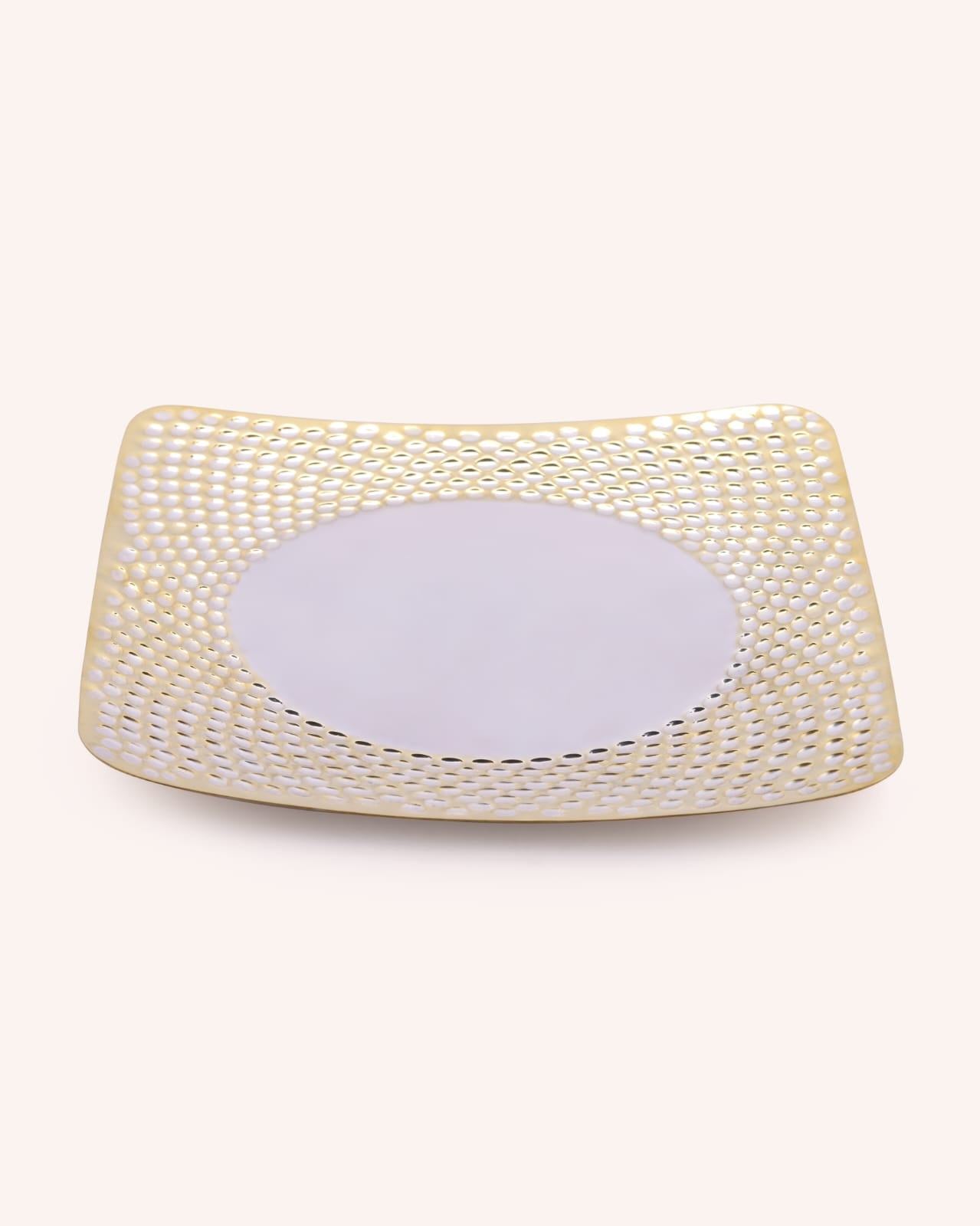 Silver Platter  - Hammered Dinner Set