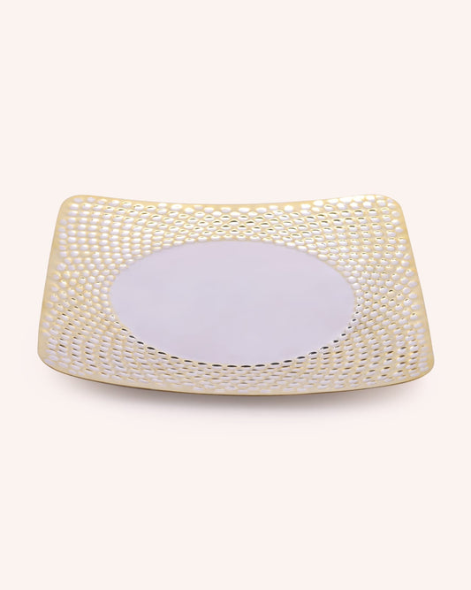 Silver Platter  - Hammered Dinner Set