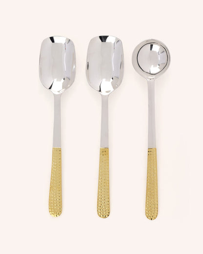 Rice Serving Spoon - Hammered Dinner Set