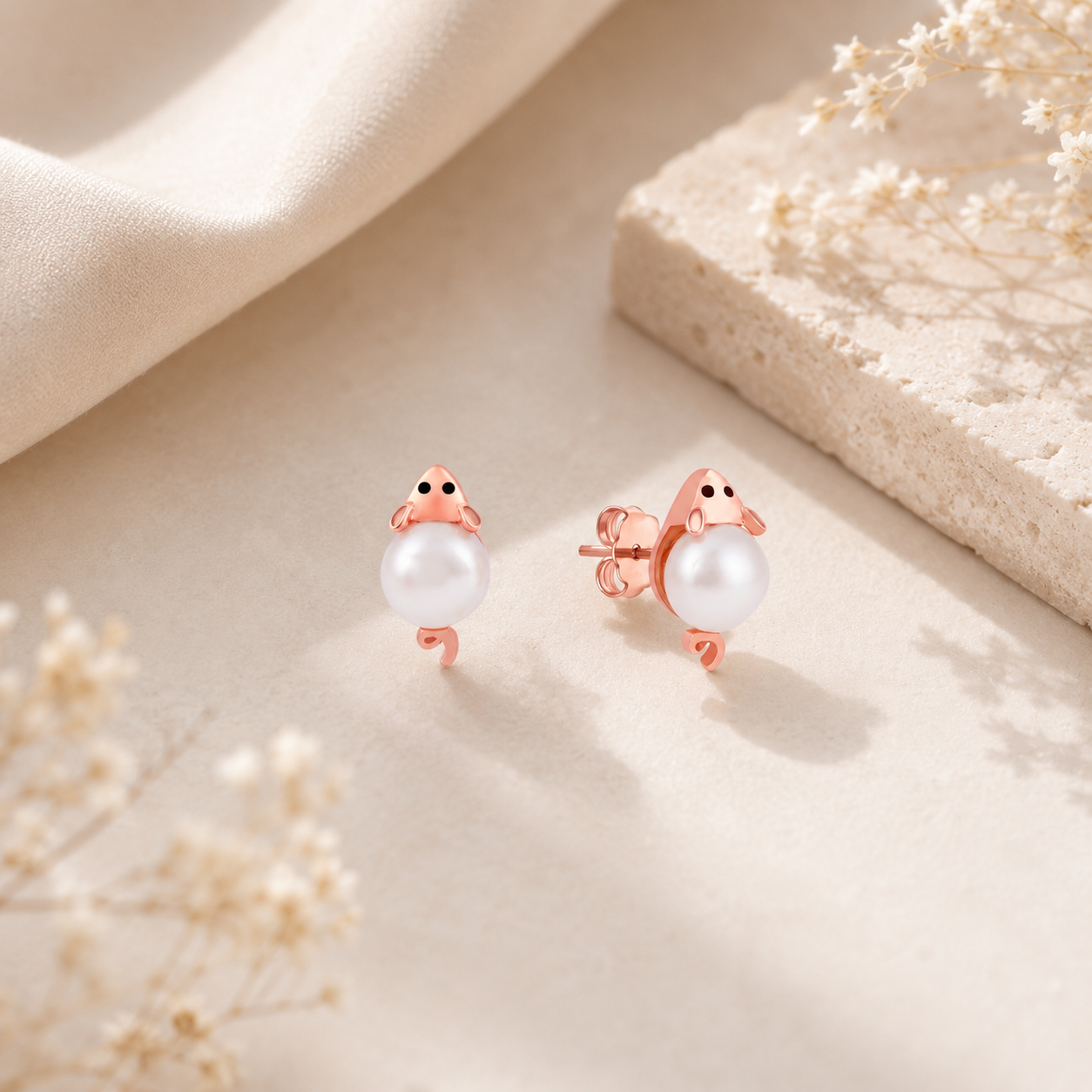 Pearl Pixie Studs