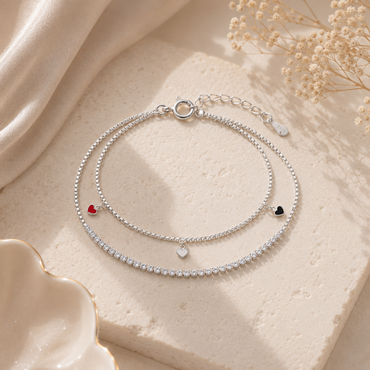 Trio Hearts Bracelet