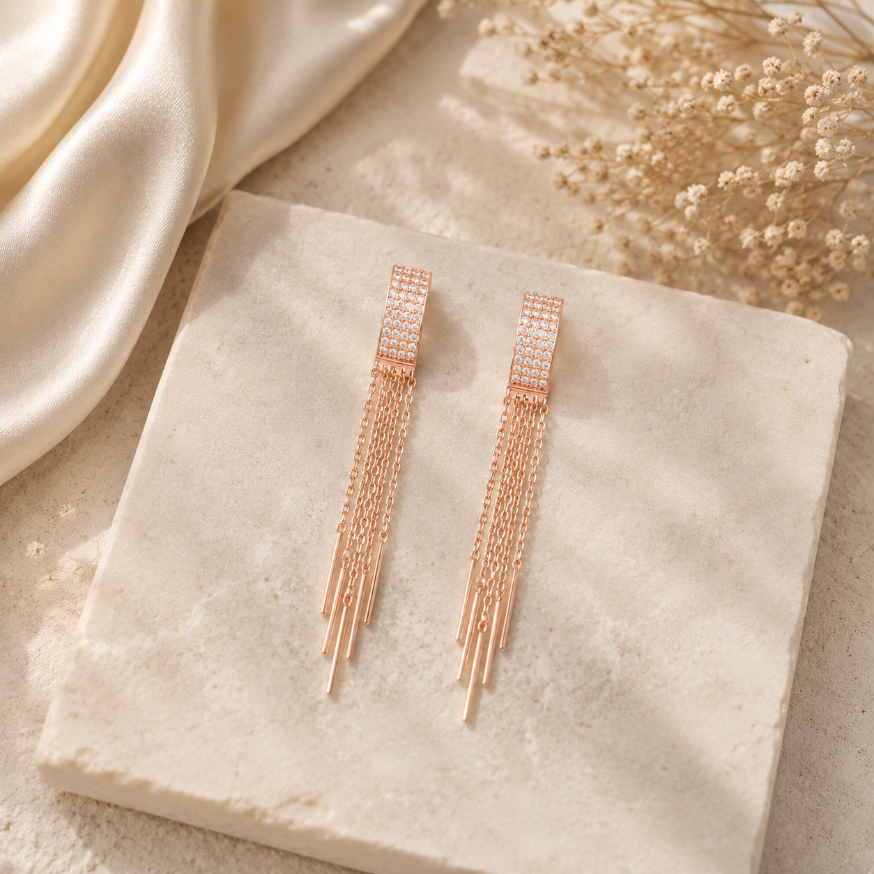 Champagne Cascade Earrings