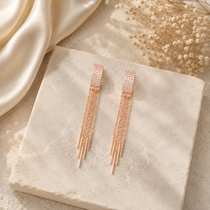 Champagne Cascade Earrings