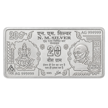 20gm Silver Bar | Limited to 1 Piece | 999 pure