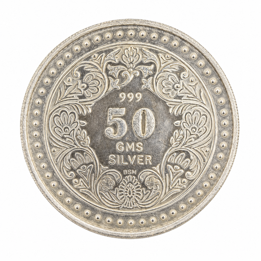 King George 50gm Silver Coin | Limited to 1 Piece | 999 Pure