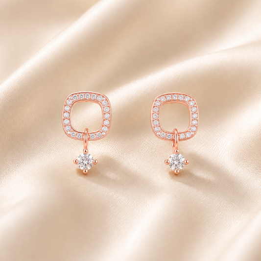 Aurelle Drop Stud Earrings