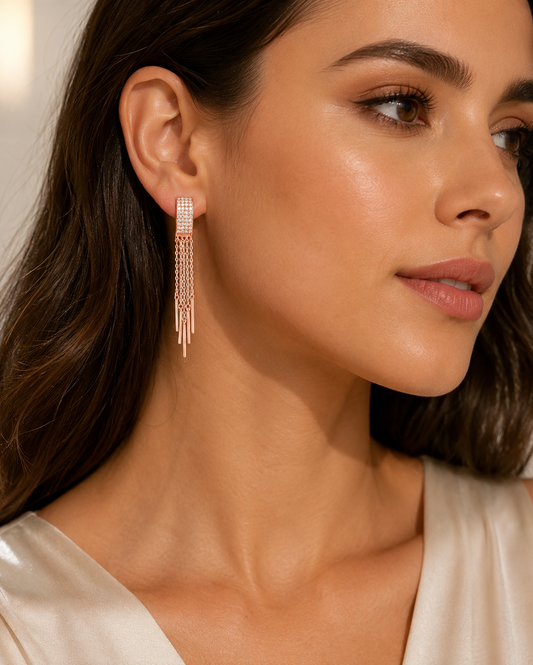 Champagne Cascade Earrings