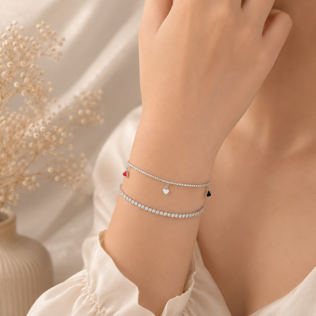 Trio Hearts Bracelet